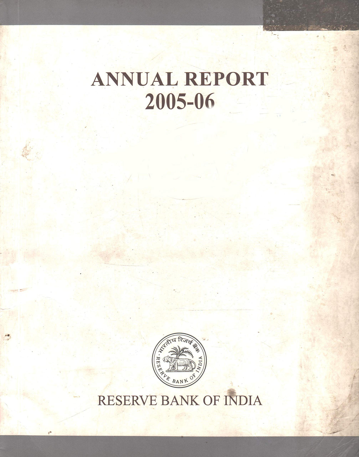 Annual Report 2005-06 - Reserve Bank of India (With CD) [Paperback] RBI