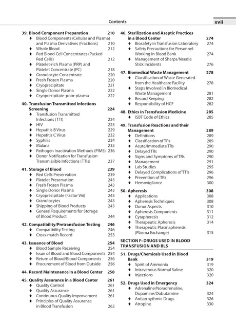 TEXTBOOK FOR BLOOD BANK & TRANSFUSION TECHNICIANS-IIND YEAR - Retail Maharaj