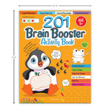 201 Brain Booster Activity Book - Fun Activities and Exercises For Children | Tracing & Pattern, Colors & Shapes, Maze | Ages 5 and up | 1.5 hours of fun time - Retail Maharaj