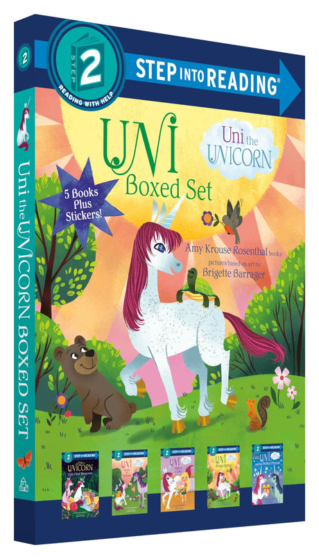 Uni the Unicorn Step into Reading Boxed Set: Uni Brings Spring; Uni's First Sleepover; Uni Goes to School; Uni Bakes a Cake; Uni and the Perfect Present - Retail Maharaj