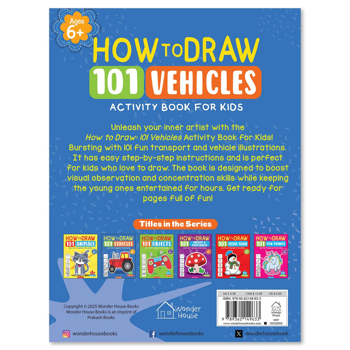 How to Draw: 101 Vehicles | Step-by-Step Drawing Activity Book for Kids | Ages 5+ | Boost Creativity & Motor Skills with Cars, Trucks & More - Retail Maharaj