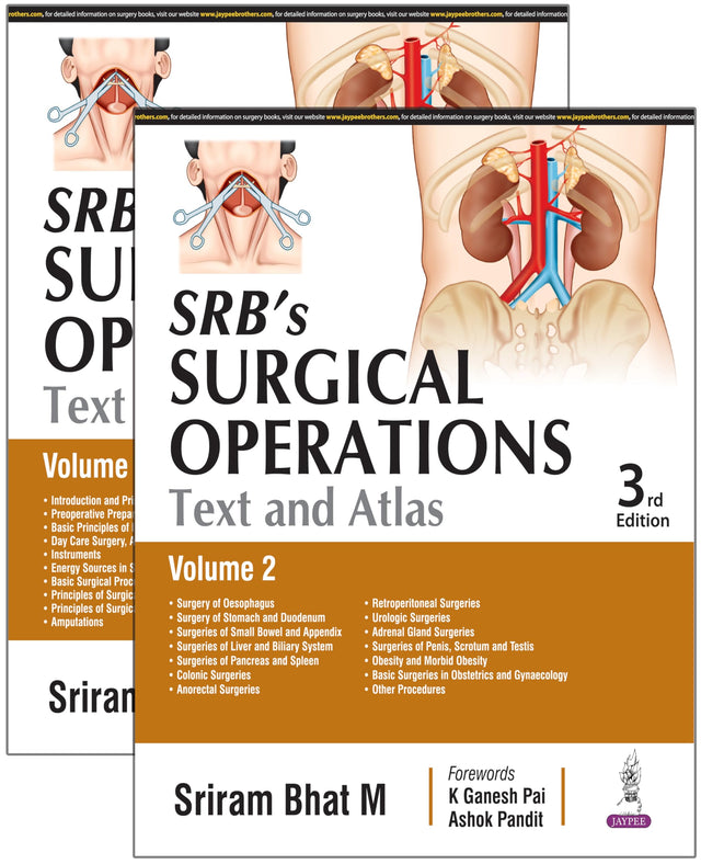 SRB'S SURGICAL OPERATION TEXT AND ATLAS (2 VOLS) - Retail Maharaj