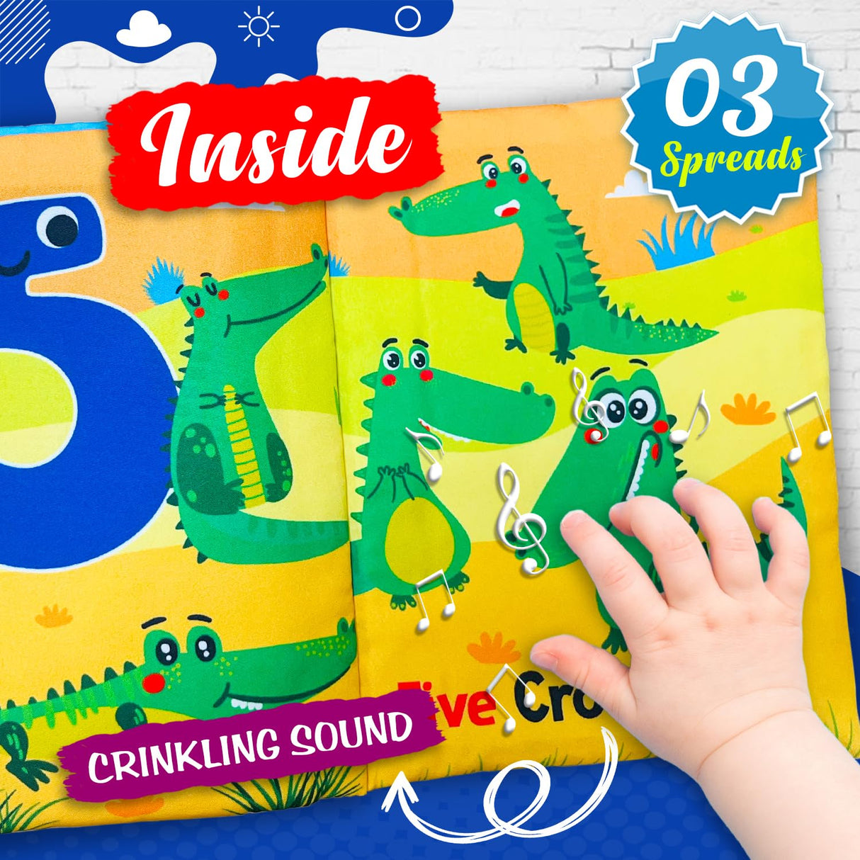 Numbers Cloth Book for Early Learning and Interactive Education for Kids - Retail Maharaj
