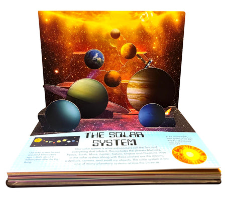 Pop Up Universe Book for Kids: Adventures in the Universe | Explore Stars, Planets, Galaxies & More | Wonders of Satellites | Interactive Learning | ... Book | Fun Space Journey for Little Scholars - Retail Maharaj