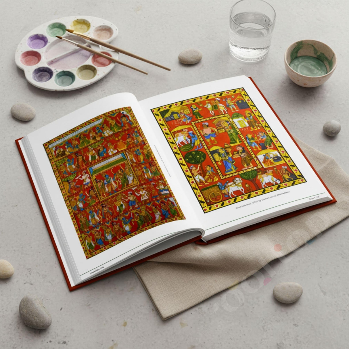 Rooftop Artventures of Cheriyal - Expert Coloring Book | Advanced Indian Folk Art Designs | Traditional Scroll Painting Patterns | Stress-Relief & ... for Artists & Art Enthusiasts: English - Retail Maharaj