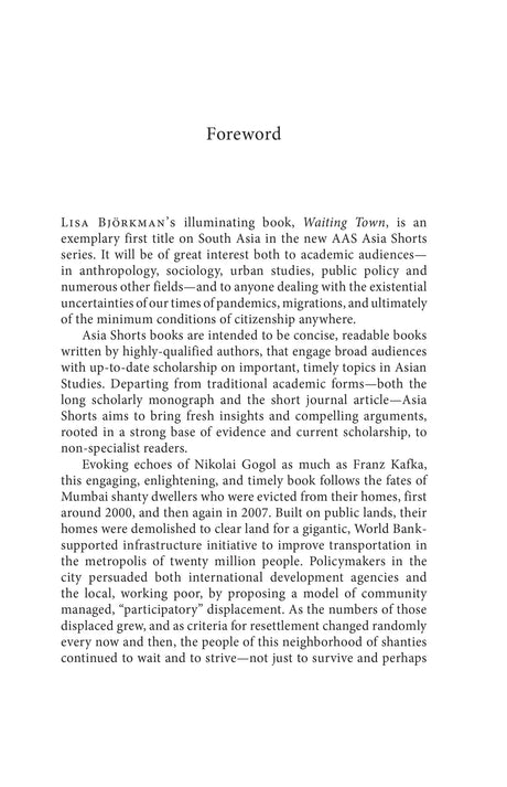 Waiting Town: Life in Transit and Mumbai's Other World-Class Histories - Retail Maharaj