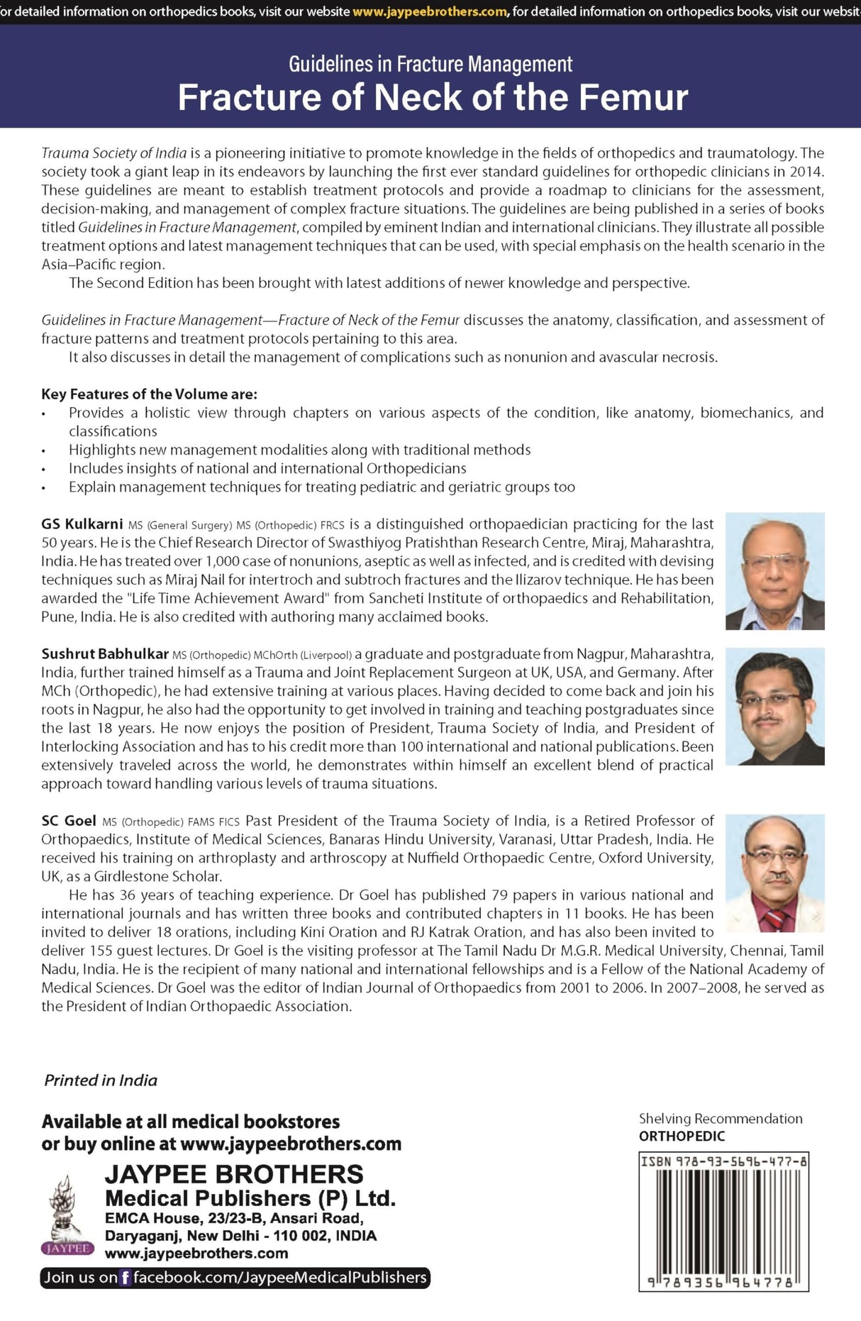 GUIDELINES IN FRACTURE MANAGEMENT FRACTURE OF NECK OF THE FEMUR - Retail Maharaj