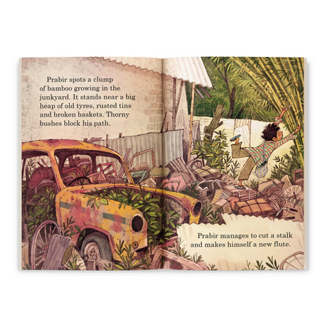 Prabir's New Flute (Hook Books): Story of a Boy’s Quest to Find the Perfect New Flute | Ages 5+ - Retail Maharaj