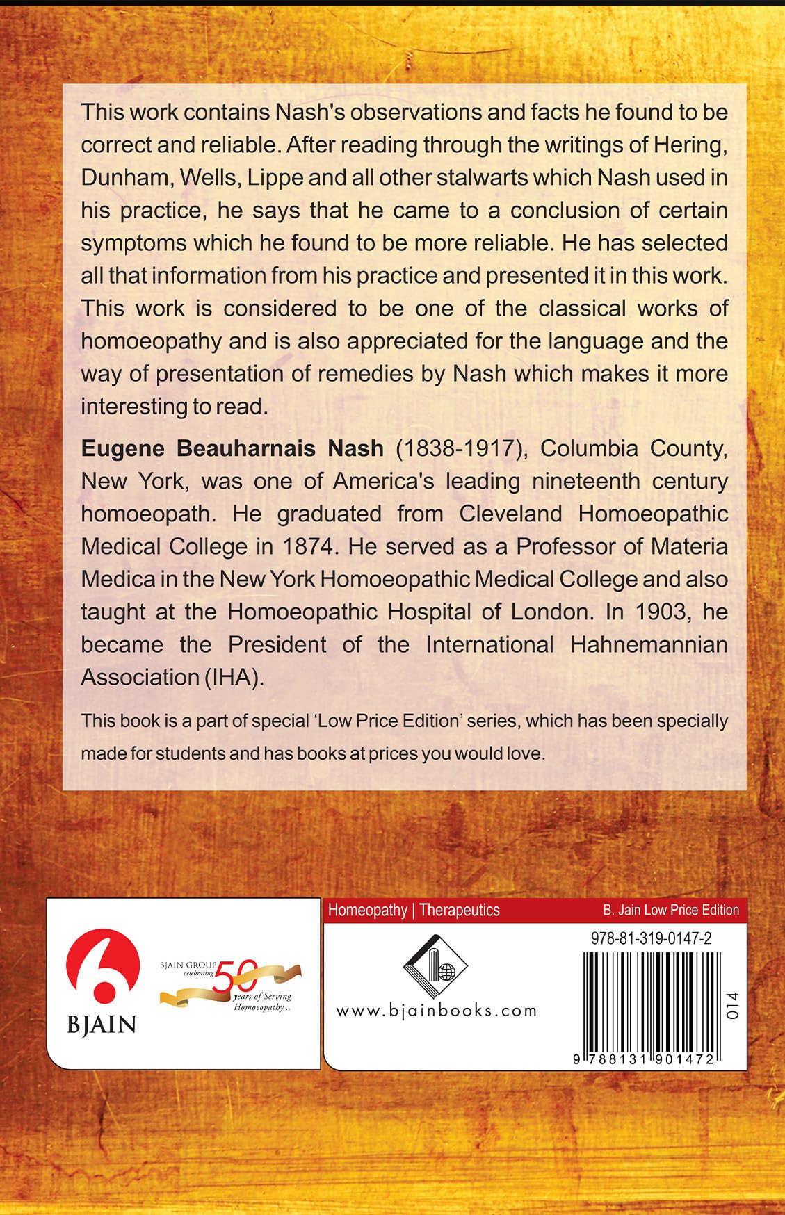 Leaders in Homeopathic Therapeutics with Grouping and Classicfication - Retail Maharaj