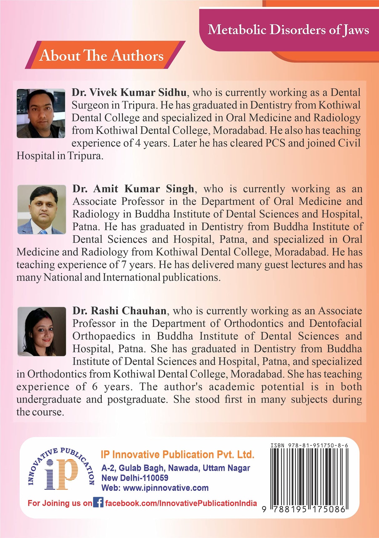 Metabolic Disorders of Jaws - Retail Maharaj