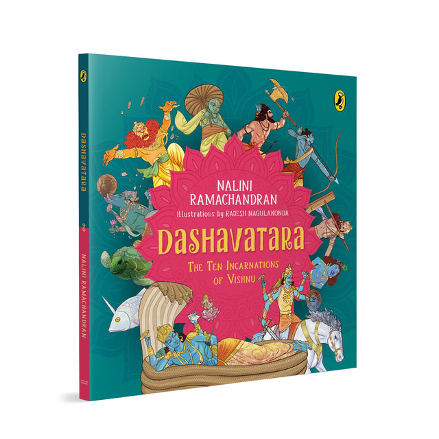 Dashavatara: The Ten Incarnations of Vishnu | Learn About Vishnu’s Avatars – Rama, Krishna, Narasimha, Parashurama & More | Hindu Mythology for Kids 9+ | With Colourful Illustrations - Retail Maharaj