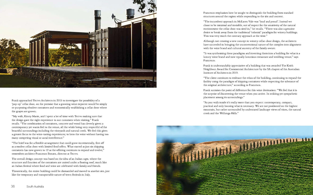 Through the Cellar Door: Australia's Beautiful Wineries and Vineyards, Their Design and Architecture - Retail Maharaj