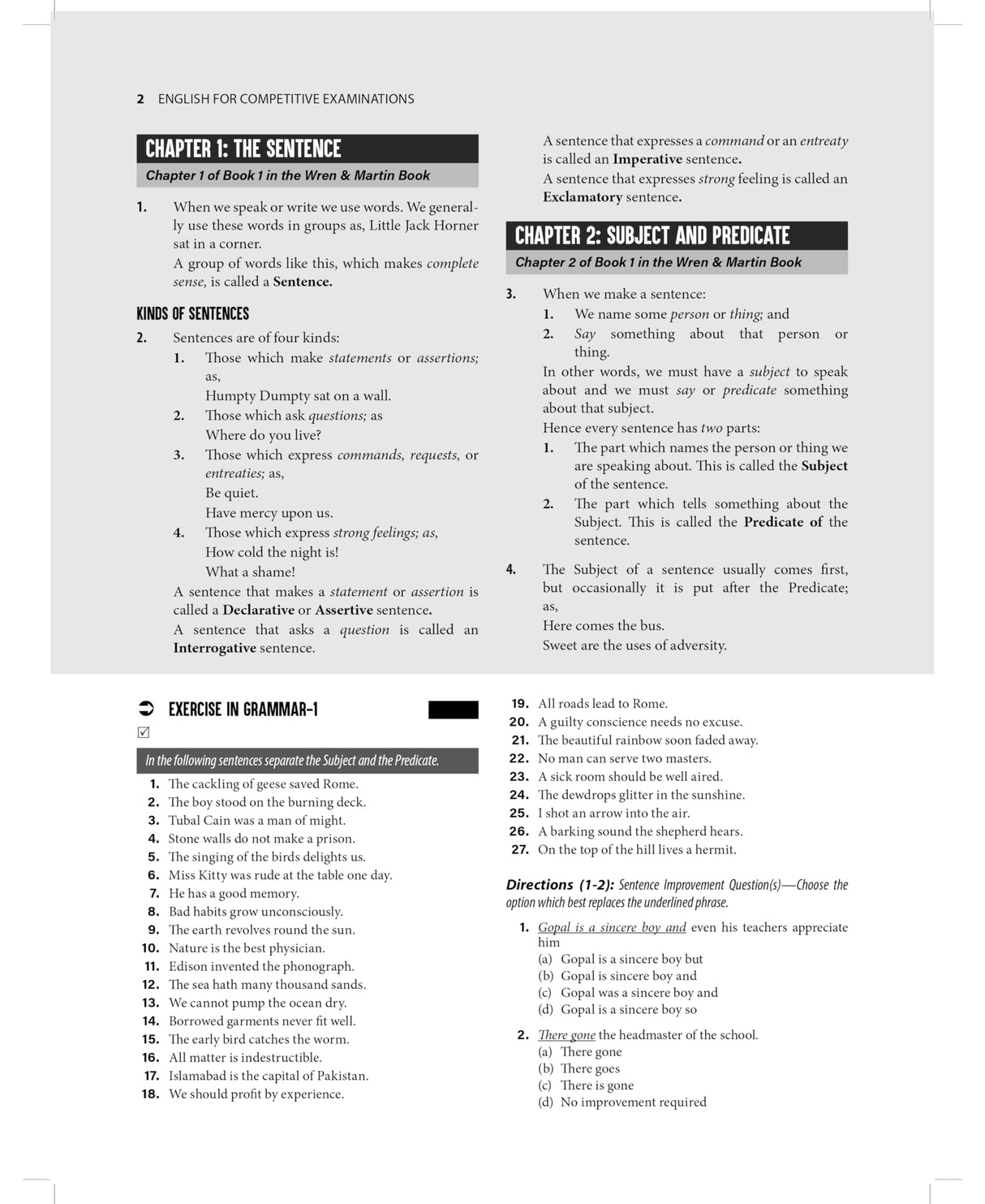 New Edition - Wren & Martin English for Competitive Examinations 2025 - 2026 (Includes Descriptive and Objective Tests) 2nd Latest Edition | English ... AFCAT, UP, Delhi Police, Law - S Chand Books - Retail Maharaj