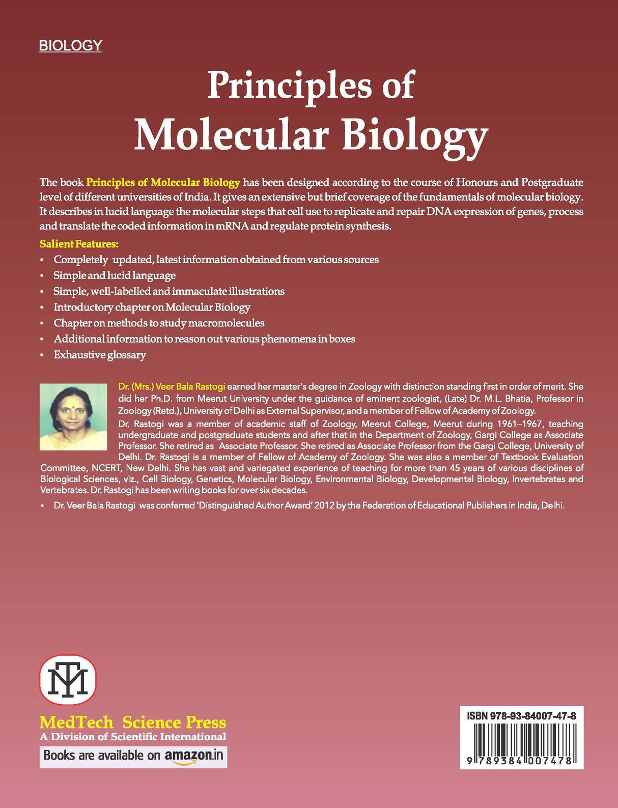 PRINCIPLES OF MOLECULAR BIOLOGY, 2ND EDN - Retail Maharaj