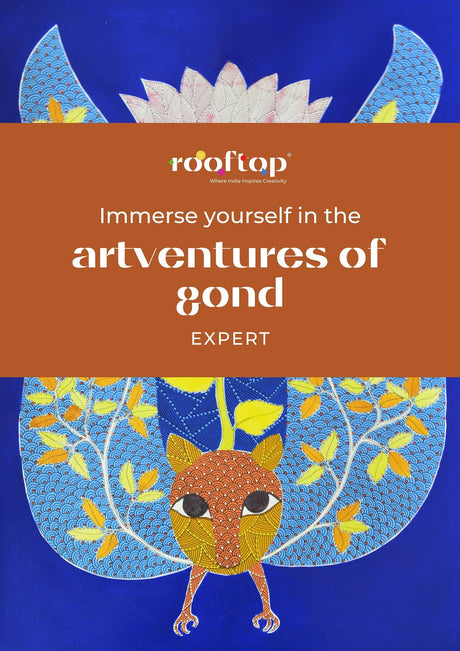 Rooftop Artventures of Gond - Expert Coloring Books | Advanced Tribal Art Designs | Stress-Relief & Mindfulness Coloring for Adults |Gond Art for ... | Folk Art for Artists & Colorists: English - Retail Maharaj