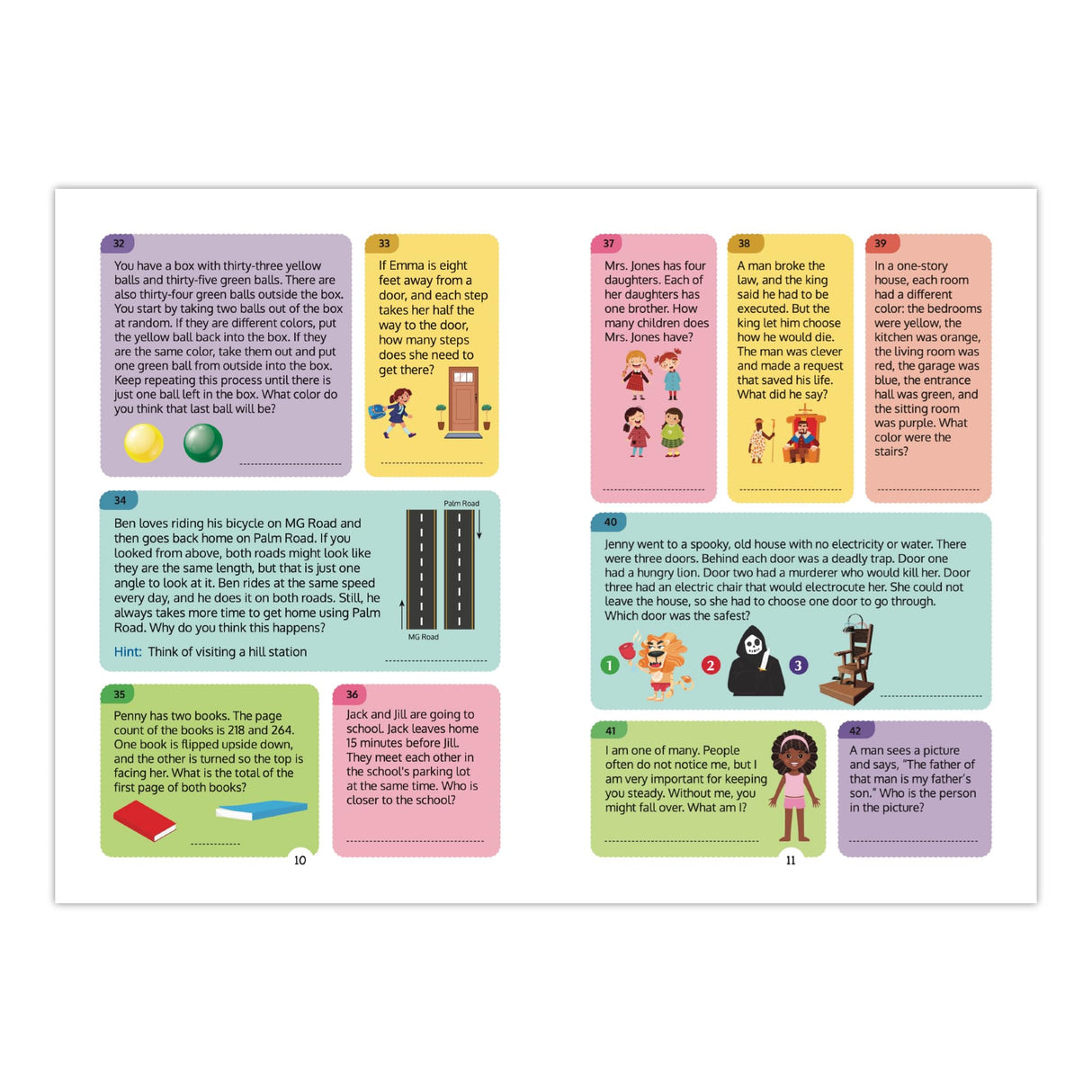 Brain Teasers: 501 Difficult Riddles for Smart Kids: Clever and Thought-Provoking Riddles for Kids | Number Puzzles, Picture Puzzles, Logic Puzzles and more | Ages 6+ - Retail Maharaj