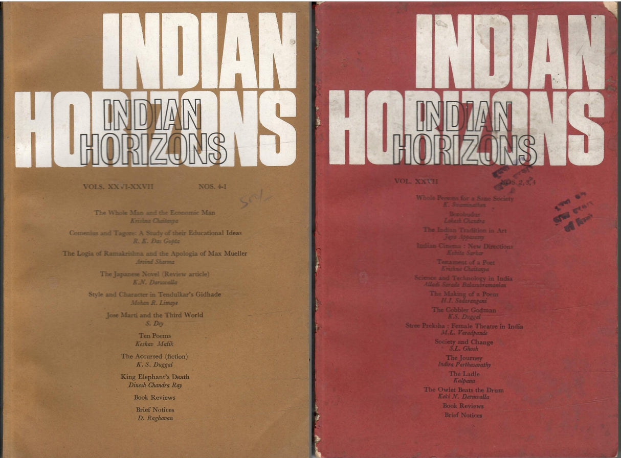 Indian Horizons Vol XXVI-XXVII, No1,2,3,4 (1978)(Set Of 2 Books)