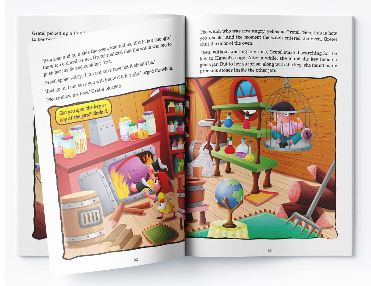 Fairy Tales Comprehension – Hansel and Gretel Build Reading Confidence with Classic Stories | Vocabulary, Questions & Imagination | Ages 5–8 | 2+ Hours of Fun Learning - Retail Maharaj