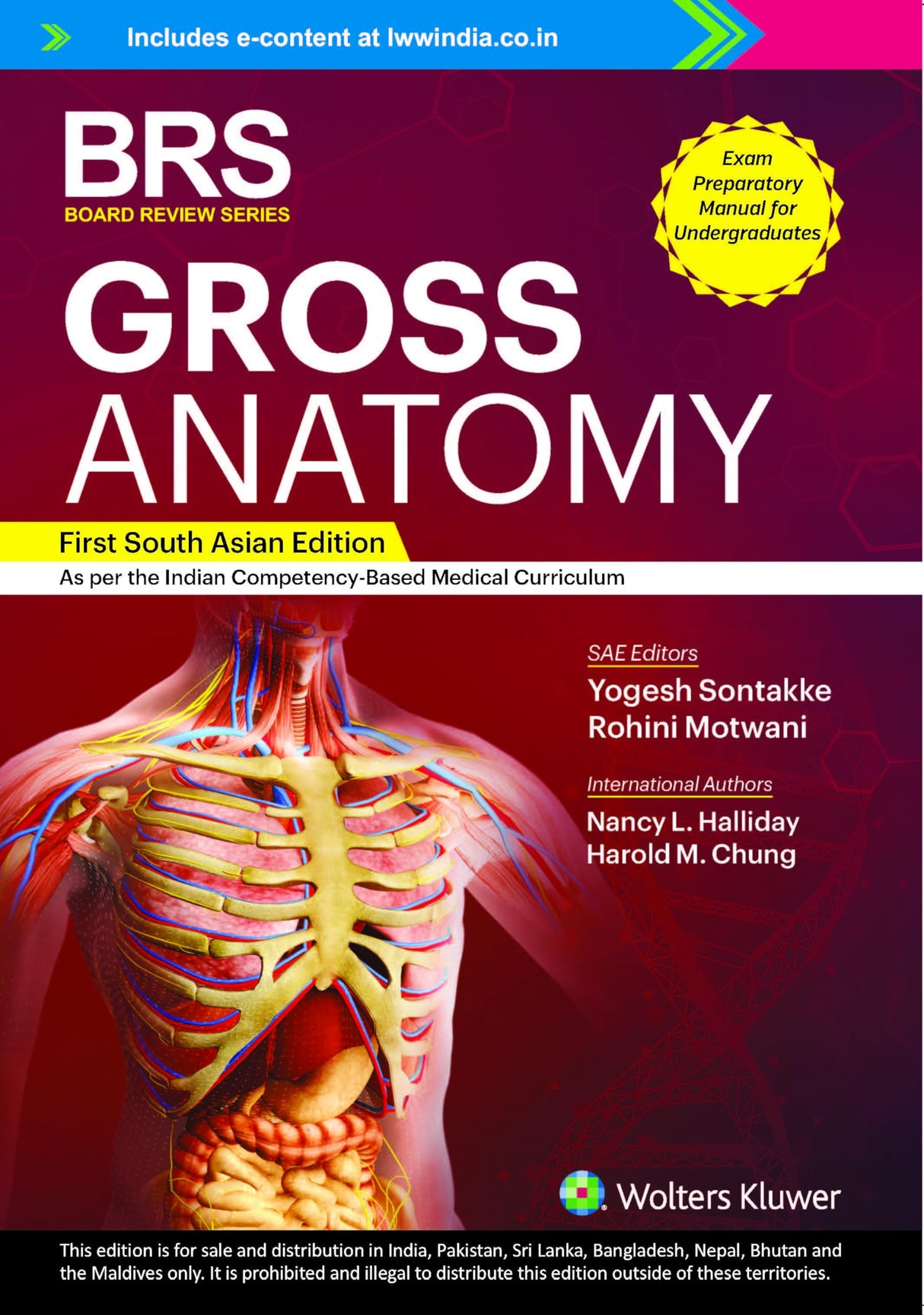 BRS Gross Anatomy, 1st South Asian ed - Retail Maharaj