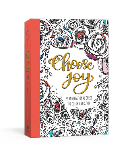 Choose Joy Postcard Book: 24 Inspirational Cards to Color and Send - Retail Maharaj