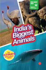 INDIA’S BIGGEST ANIMALS : Wild About India - Engaging Book for Kids (Ages 5-15) - Fun Facts, Trivia Questions and Answers to Teach Your Children about the Animal Kingdom - Retail Maharaj