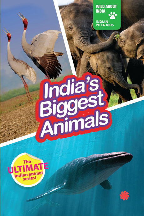 INDIA’S BIGGEST ANIMALS : Wild About India - Engaging Book for Kids (Ages 5-15) - Fun Facts, Trivia Questions and Answers to Teach Your Children about the Animal Kingdom - Retail Maharaj