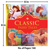 Classic Fairy Tales: Ten Traditional Fairy Tales For Children (Abridged and Retold With Large Font For Easy Reading) 8 Inches X 8 Inches - Hardback - Retail Maharaj