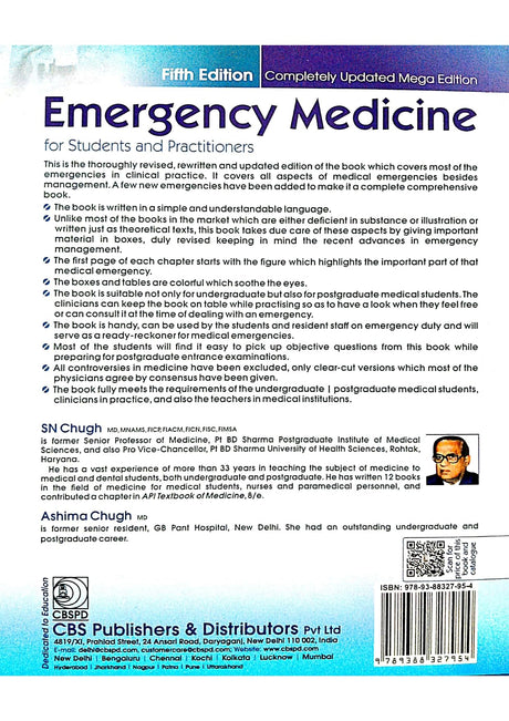 EMERGENCY MEDICINE FOR STUDENTS AND PRACTITIONERS 5ED (PB 2019) - Retail Maharaj