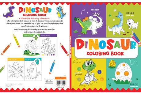 Dinosaur Coloring Book: Fun Dinosaur Coloring Activity Book for Kids | Includes Number Coloring, Dot-to-Dot, Tracing & Copy-Color Activities | Perfect ... I Ages 3+ [Penguin Early Learning Series] - Retail Maharaj