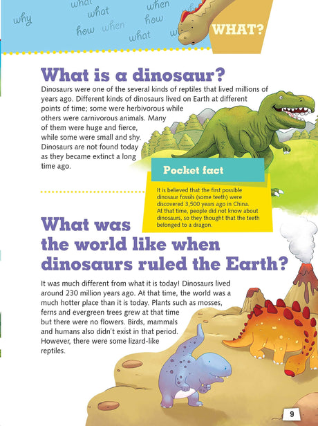Encyclopedia: My Encyclopedia of Dinosaurs - What? Why? How? When? - Encyclopedia books for Children - Retail Maharaj