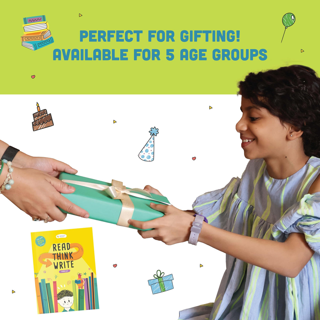 Little Hands Big Hearts Read Think Write Journal Ages 8-9 (Grade 3) | Activity Book for 8-9 Year Old | | Drawing Book for Kids 6-12 | Birthday Return Gift for Kids | Reading & Comprehension Book - Retail Maharaj