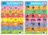 Peppa Pig - My First Early Learning Charts : Learning With Peppa (10 Charts - Alphabet, Animals, Birds, Colors, Fruits, Numbers, Opposites, Shapes, Transport, Vegetables) - Retail Maharaj