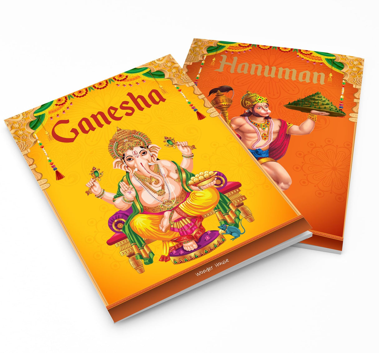 Children's First Mythology Stories (Illustrated) - Pack of 5 books (Ram, Shiva, Hanuman, Ganesha, Vishnu) - Storybook for Kids - Folklore - Traditional Values - 6 years to 10 years - Retail Maharaj