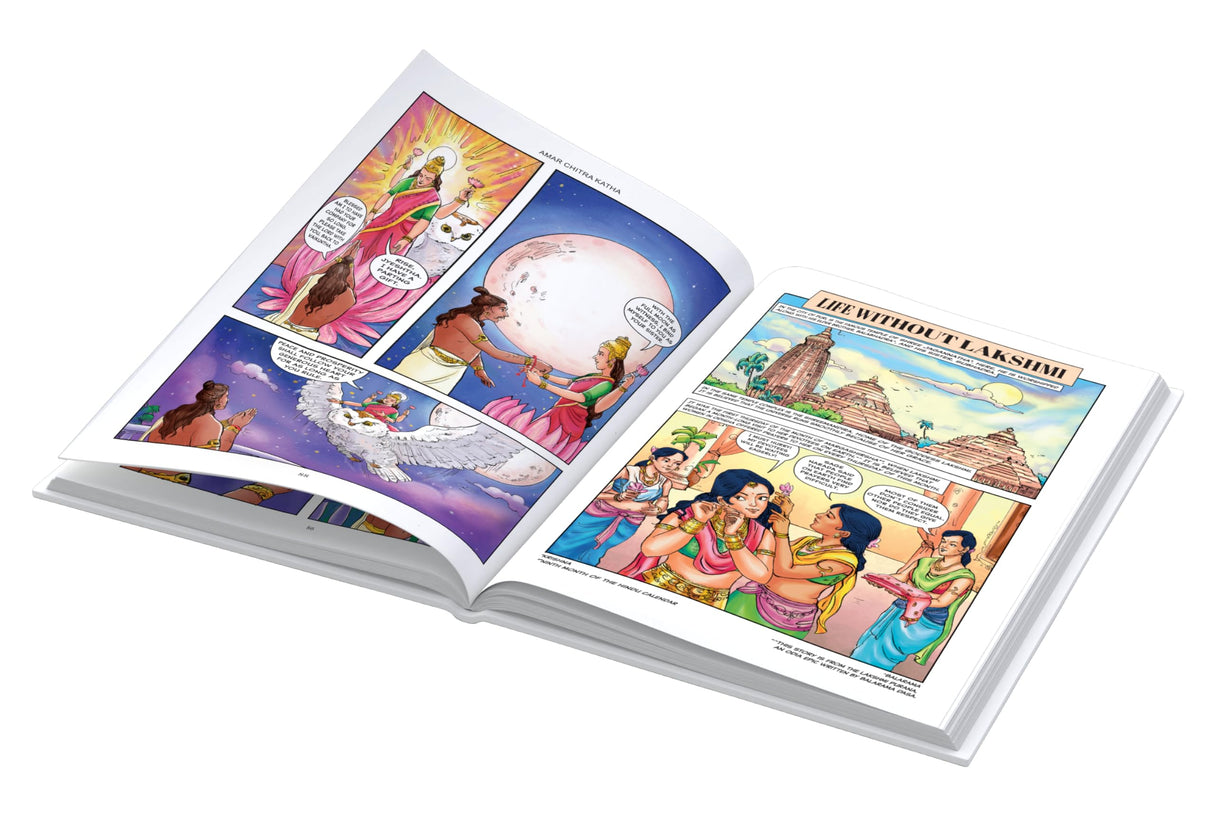 Lakshmi - The Goddess of Good Fortune | Indian Mythology, History & Folktales | Cultural Stories for Kids & Adults | Illustrated Comic Books | Amar Chitra Katha - Retail Maharaj