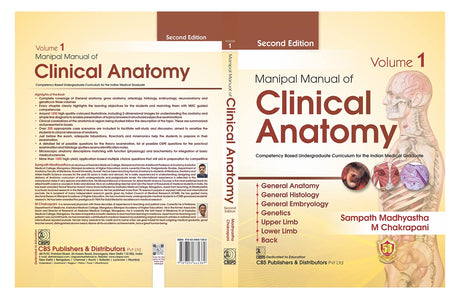 MANIPAL MANUAL OF CLINICAL ANATOMY 2ED VOL 1 (PB 2023) - Retail Maharaj