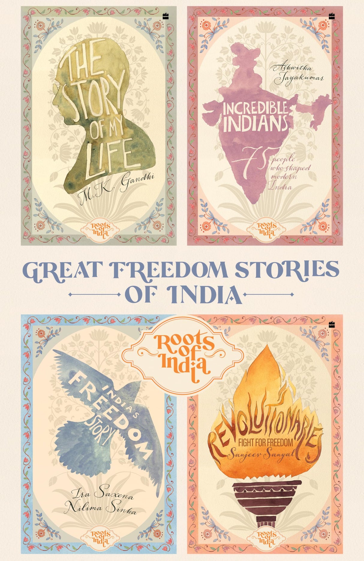 Great Freedom Stories of India (Roots of India Series) : Boxset of 4 Books - Retail Maharaj