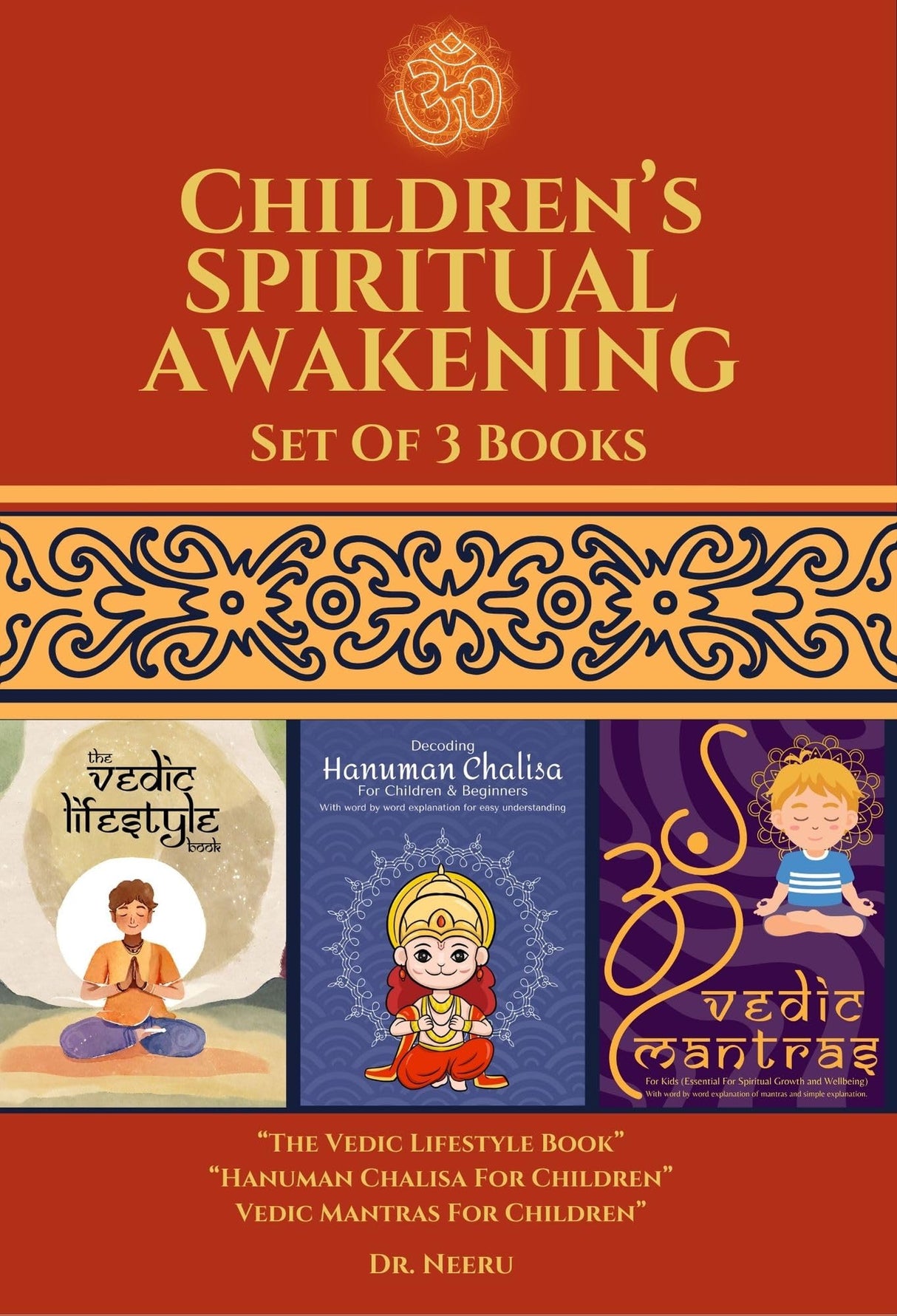 Children's Spiritual Awakening (Set of 3 books); Hanuman Chalisa For Children; Vedic Mantras For Children; The Vedic Lifestyle Book; Ideal for gifting; Must Have For Every child - Retail Maharaj
