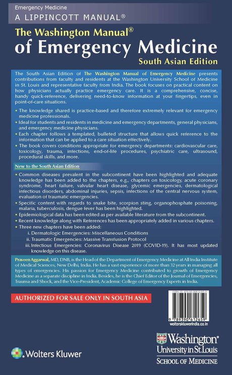 The Washington Manual of Emergency Medicine, South Asian ed - Retail Maharaj