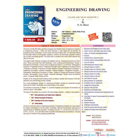 Engineering Drawing By N. D. Bhatt - Retail Maharaj