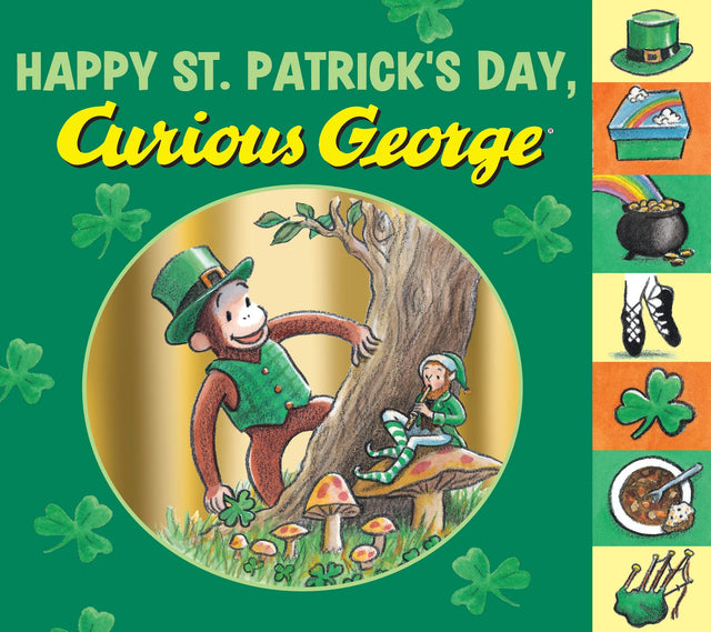 Happy St. Patrick'S Day, Curious George Tabbed Board Book - Retail Maharaj