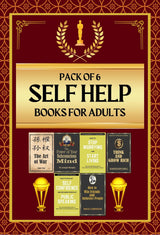 Pack of 6 Self Help Book for Adult - How to Self Confidence, Stop Worrying, Win Friends, Subconscios Mind, Think & Grow and Art of War - Retail Maharaj