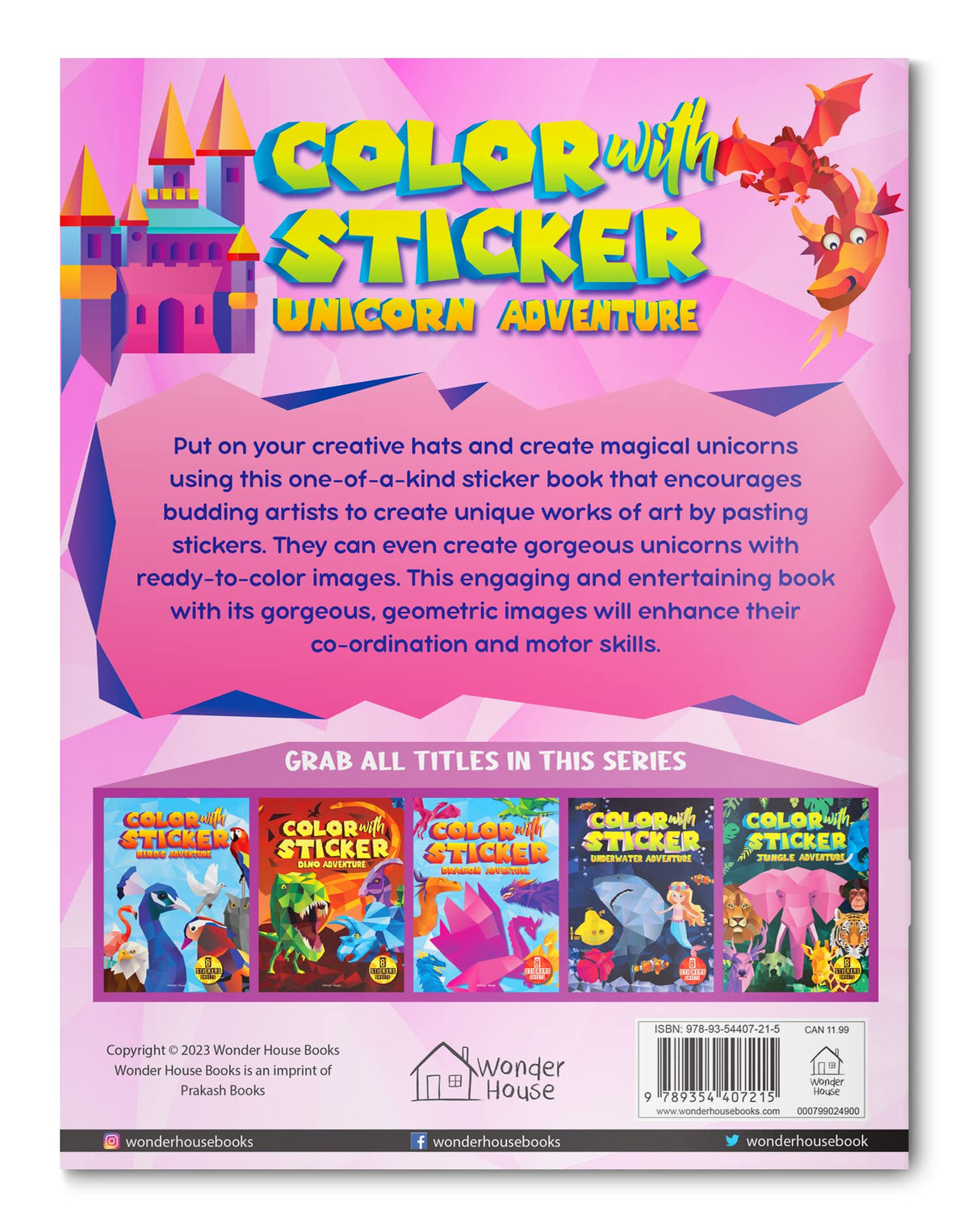 Color with Sticker - Unicorn Adventure - Retail Maharaj