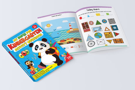My Super Fun Kindergarten Activity Workbook for Children : Pattern Writing, Colors, Shapes, Numbers 1-10, Early Math, Alphabet, Brain Booster Activities, Following Directions, and Interactive Activities (Kids Ages 4 to 6) - Retail Maharaj