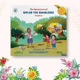 Biplob the Bumblebee is an Eco warrior Superhero. Through entertaining short stories, he introduces children to concepts around sustainability, climate change and the environment. Each Biplob the Bumblebee picture book contains 3 short stories, appropriat - Retail Maharaj