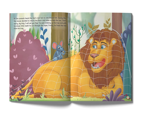 The Lion and the Mouse - Illustrated Moral Story for Children - Retail Maharaj