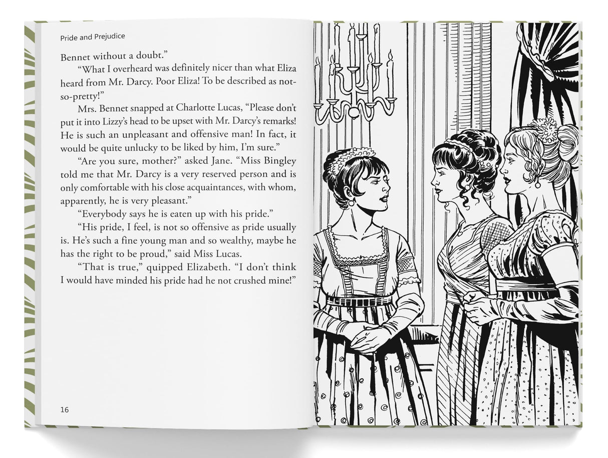 Pride and Prejudice : Illustrated Abridged Children Classics English Novel with Review Questions - Retail Maharaj