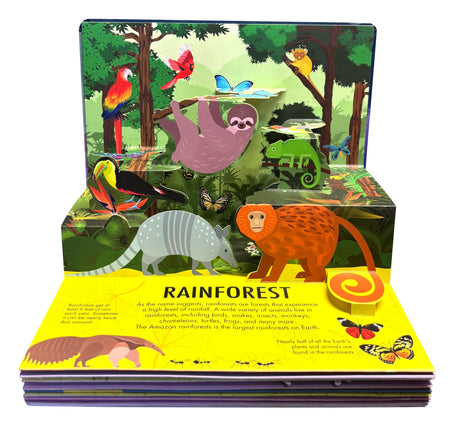 Pop Up Forest Book for Kids: Autumn, Mangroves, Rainforests & Discover the World of Forest | Journey Nature’s Wonders | Interactive Learning | ... | Adventure Fun Facts for Little Scholars - Retail Maharaj
