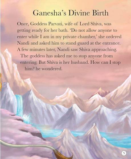 Ganesha: The God of Prosperity - Indian Mythology Illustrated Storybook for Children | Adventure Stories of Elephant Headed | Tales of Wisdom and Fun | Little Learners’ Hindu Mythology | Cultural & Moral Lessons | Colorful Picture Stories for Kids - Retail Maharaj