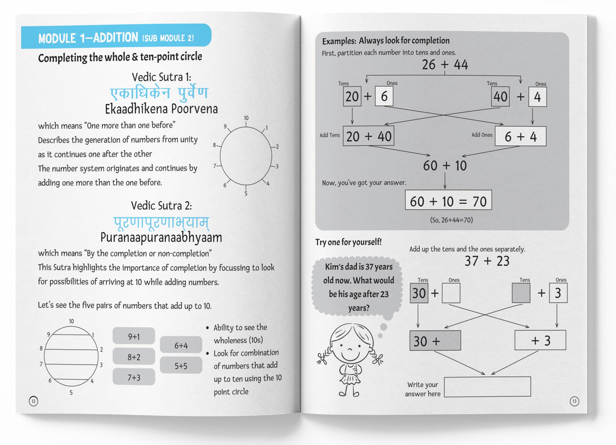 Essential Concepts of Vedic Maths – Comprehensive Workbook for All Ages Speed Math, Tricks & Mental Calculations | Ages 10+ | 5+ Hours of Guided Practice & Logical Reasoning - Retail Maharaj