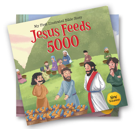 My First Illustrated Bible Story: Jesus feeds 5000 - Retail Maharaj